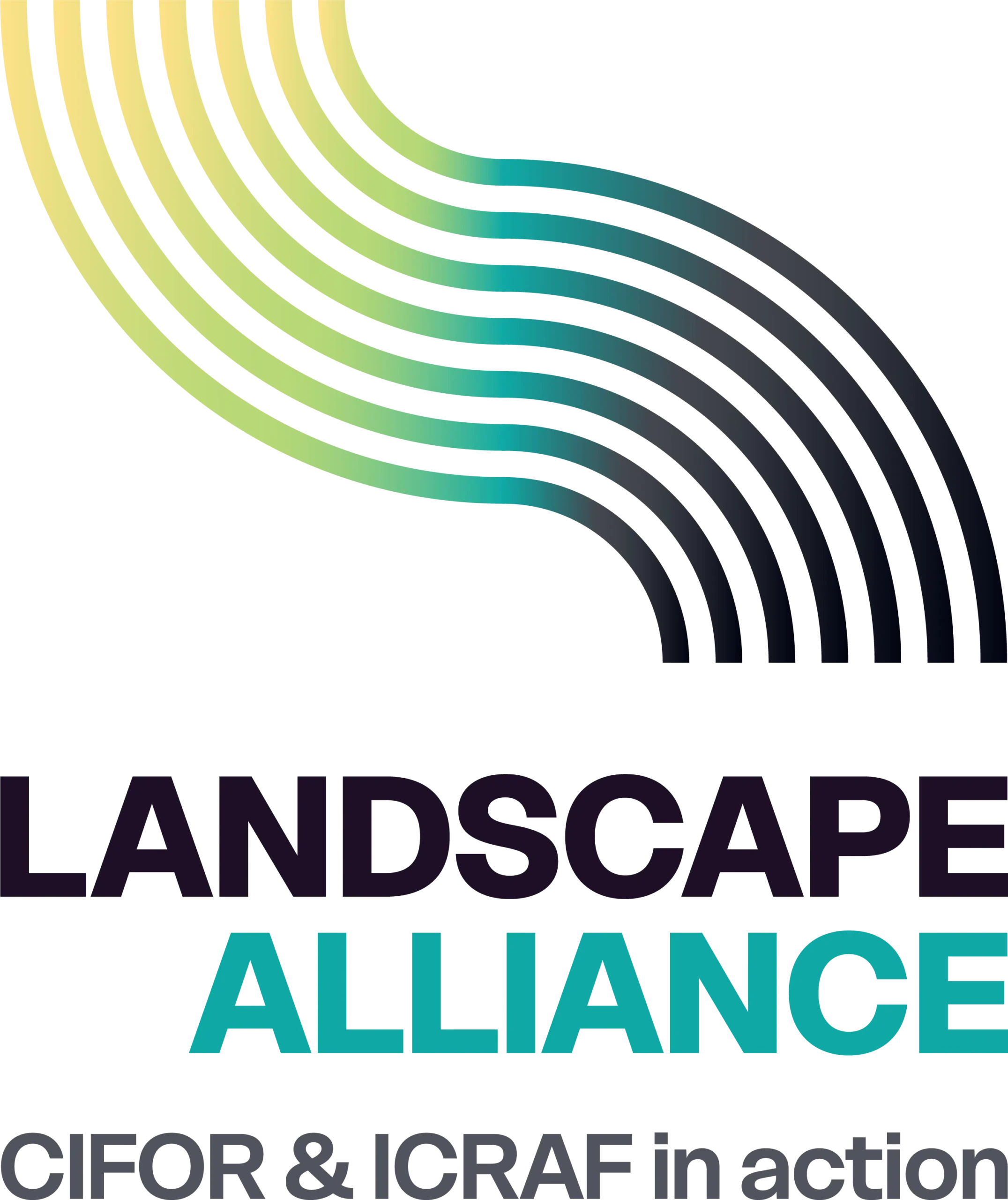 logo and tagline for Landscape Alliance, formerly CIFOR-ICRAF